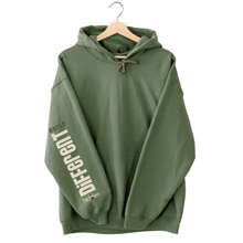 Load image into Gallery viewer, Unisex Hoodie "Built Different". Green.