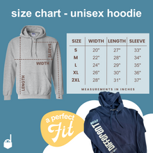 Load image into Gallery viewer, Unisex Hoodie "Built Different". Navy.
