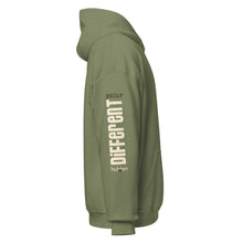 Load image into Gallery viewer, Unisex Hoodie "Built Different". Green.