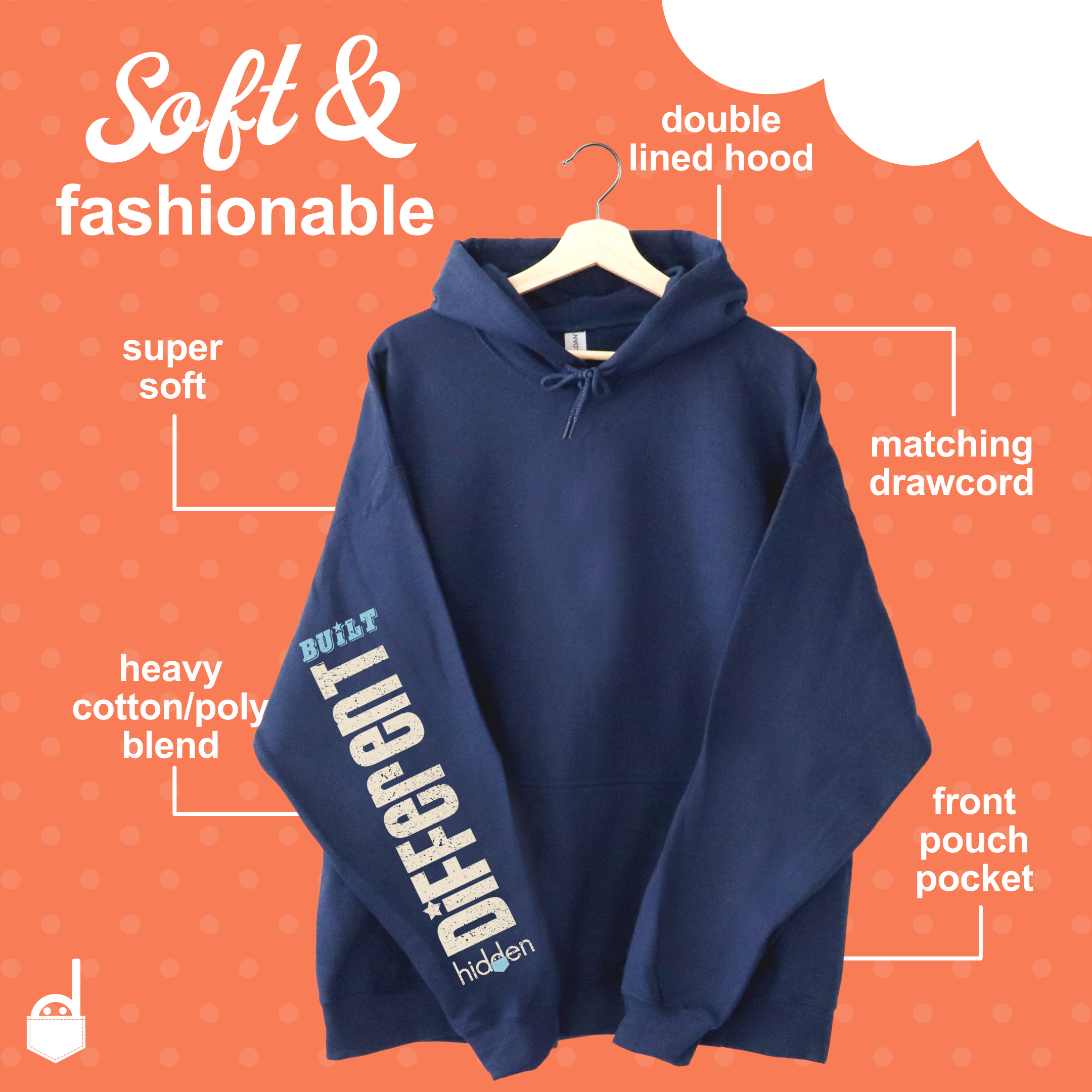 Double sales lined hood