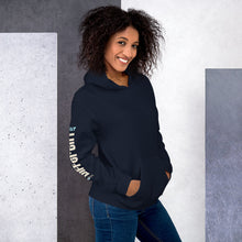 Load image into Gallery viewer, Unisex Hoodie &quot;Built Different&quot;. Navy.