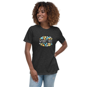 Women's relaxed t-shirt "Worry Free"