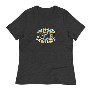 Women's relaxed t-shirt "Worry Free"